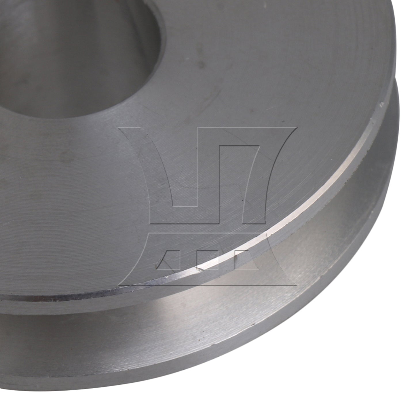 BQLZR 2Pieces Aluminum 4.1x1.2cm Groove Step Pulley for Milling Machine Silver