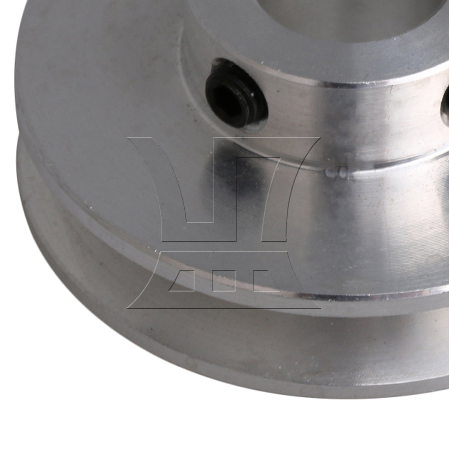 BQLZR 2Pieces Aluminum 4.1x1.2cm Groove Step Pulley for Milling Machine Silver