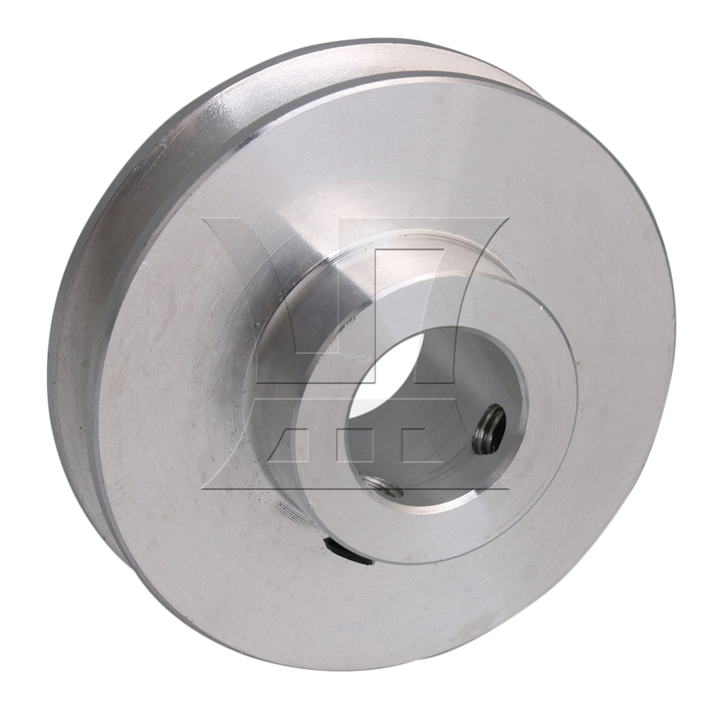 BQLZR 2Pieces Aluminum 4.1x1.2cm Groove Step Pulley for Milling Machine Silver