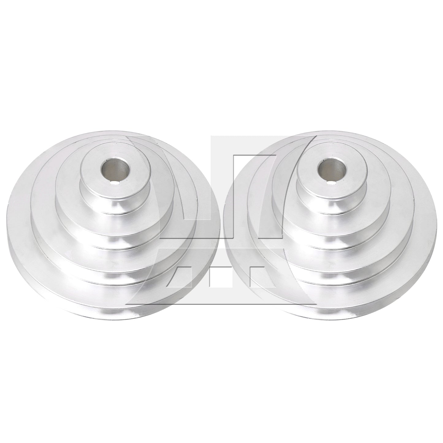 BQLZR 2 Pieces A Type V-Shaped Pagoda Pulley 4 Step Pulley Belt 16mm Bore