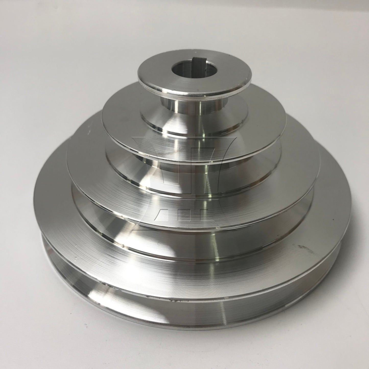 BQLZR 2 Pieces A Type V-Shaped Pagoda Pulley 4 Step Pulley Belt 16mm Bore