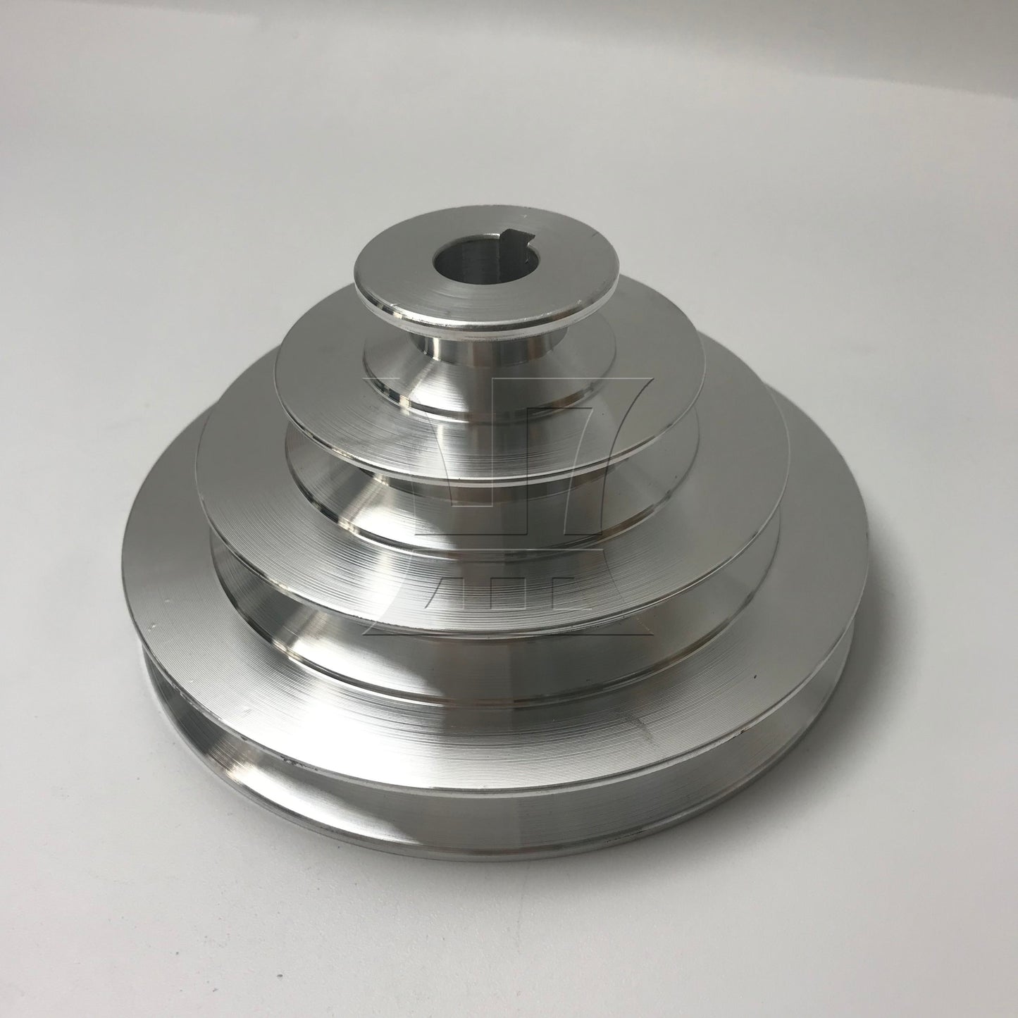 BQLZR 2 Pieces A Type V-Shaped Pagoda Pulley 4 Step Pulley Belt 16mm Bore