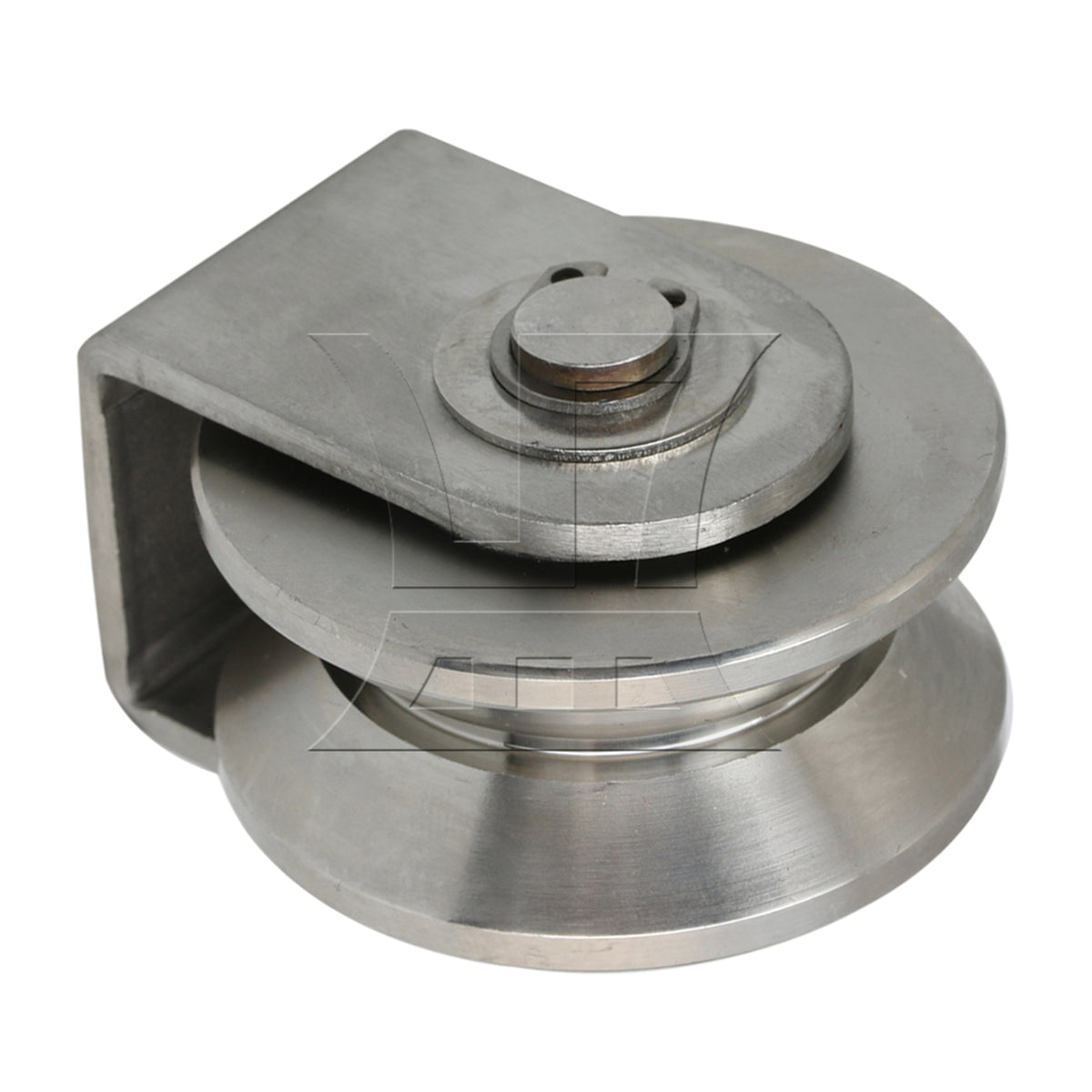 BQLZR  5.3cm Dia 201 Stainless Steel V Type Industrial Heavy Fixed Pulley