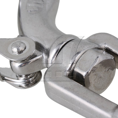 BQLZR 2Pieces Load 350KG American Type Swivel Hoisting Hook 304 Stainless Steel