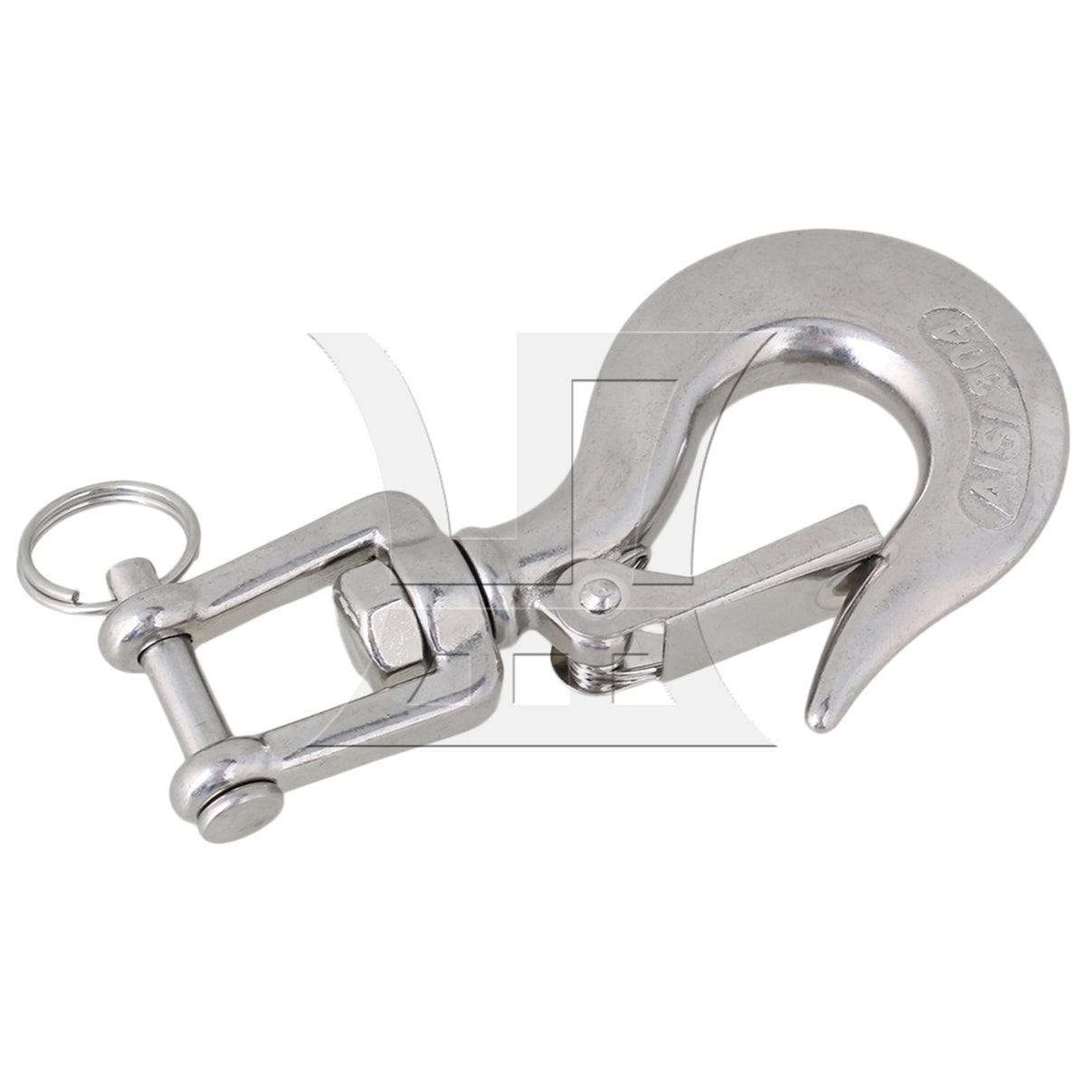 BQLZR 2Pieces Load 350KG American Type Swivel Hoisting Hook 304 Stainless Steel