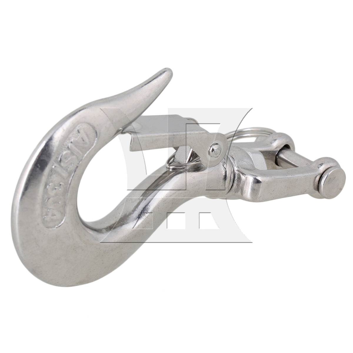 BQLZR 2Pieces Load 350KG American Type Swivel Hoisting Hook 304 Stainless Steel