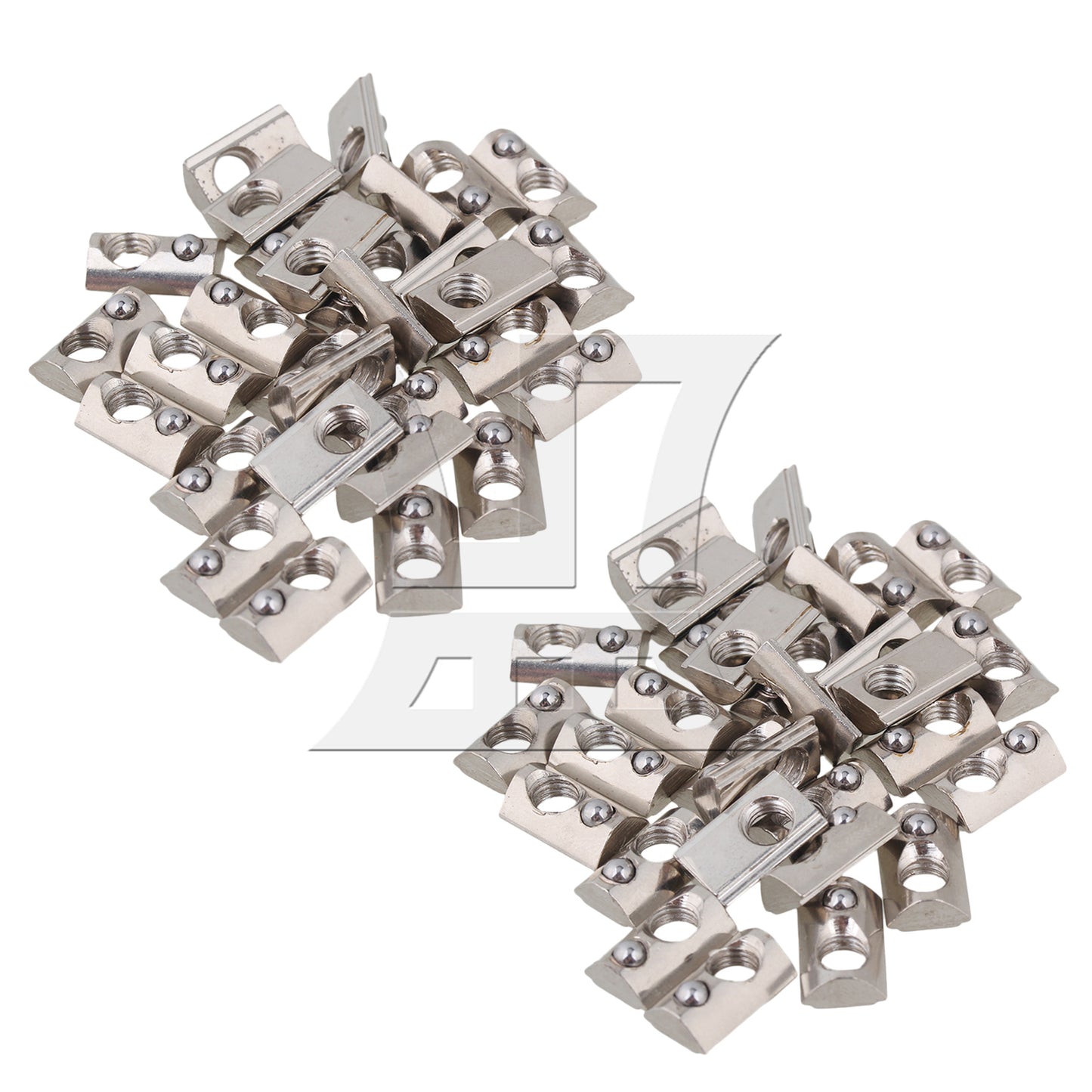 BQLZR Half Round Roll T Spring Nut M5 for 20 Series European Aluminum Slot BQLZR