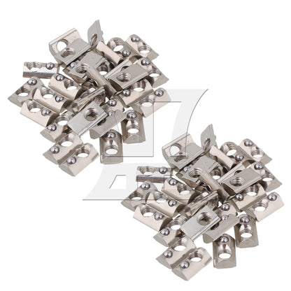 BQLZR Half Round Roll T Spring Nut M5 for 20 Series European Aluminum Slot BQLZR