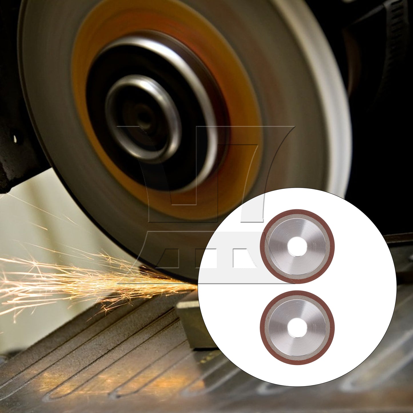 BQLZR  PDX Single Bevel Grinding Industrial Wheel 180# 125x10x32mm S1