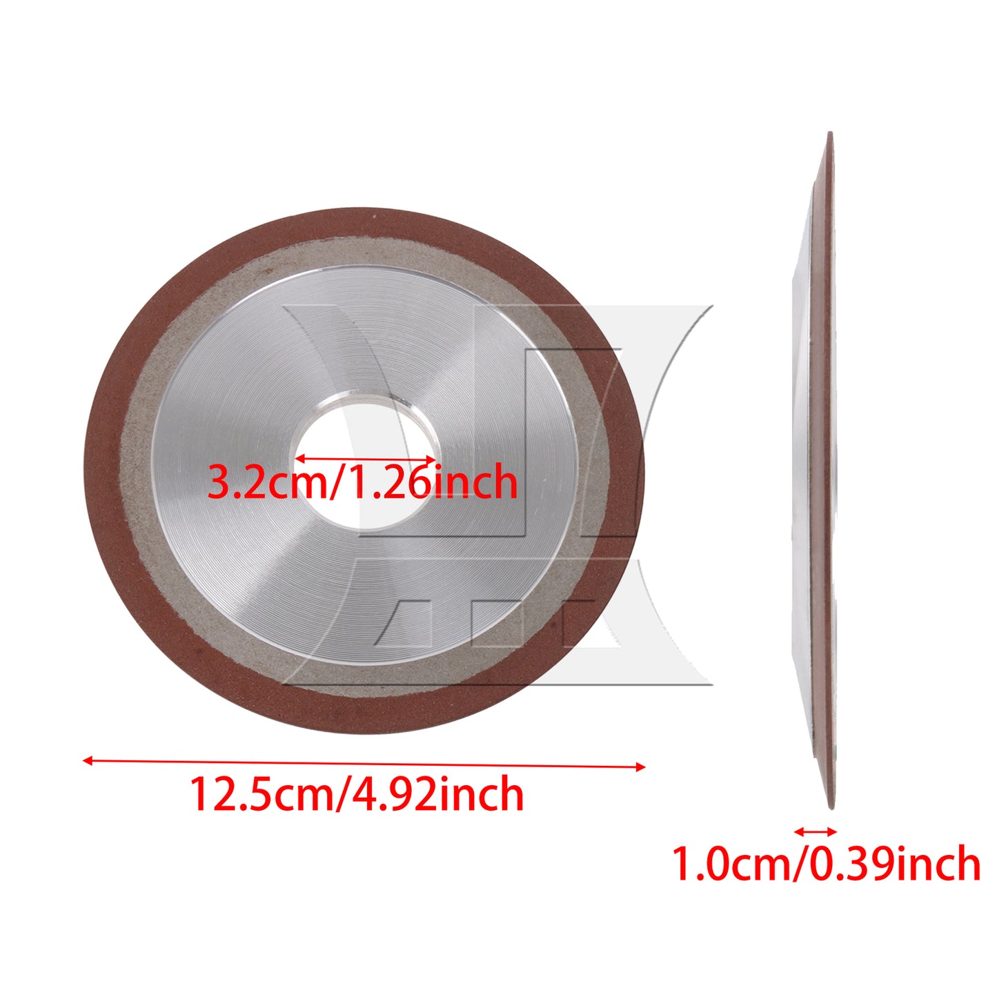 BQLZR  PDX Single Bevel Grinding Industrial Wheel 180# 125x10x32mm S1