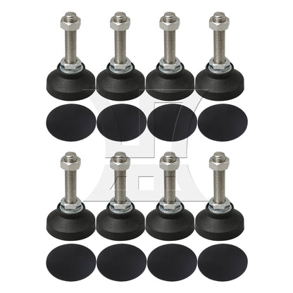 BQLZR 50mm Dia Adjustable Height Leveling Feet Furniture Glide M12 x 50mm