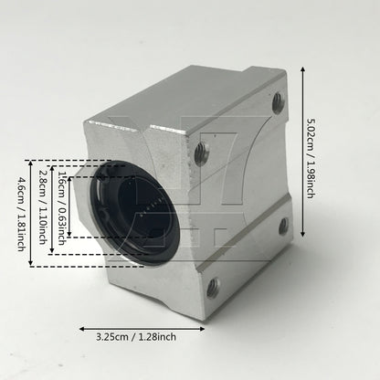 BQLZR  SC16UU Linear Motion Ball Bearing CNC Slide Bushing Tool M3