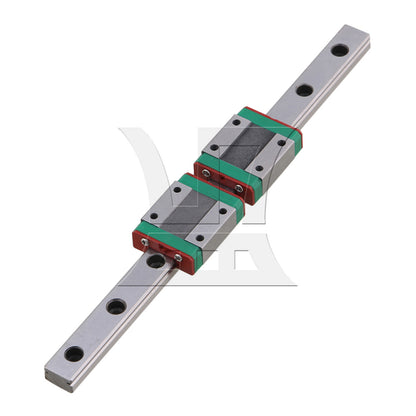 BQLZR 2PCS MGN12 Mini Linear Rail Guide 20cm Linear Sliding Guide with Rail Block