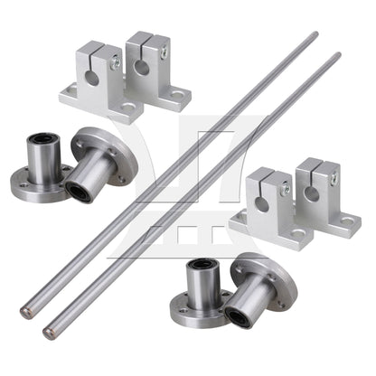 BQLZR Vertical 8mm Lead Screw Shaft Coupling 500mm Lead Nut Flange Bearing Set