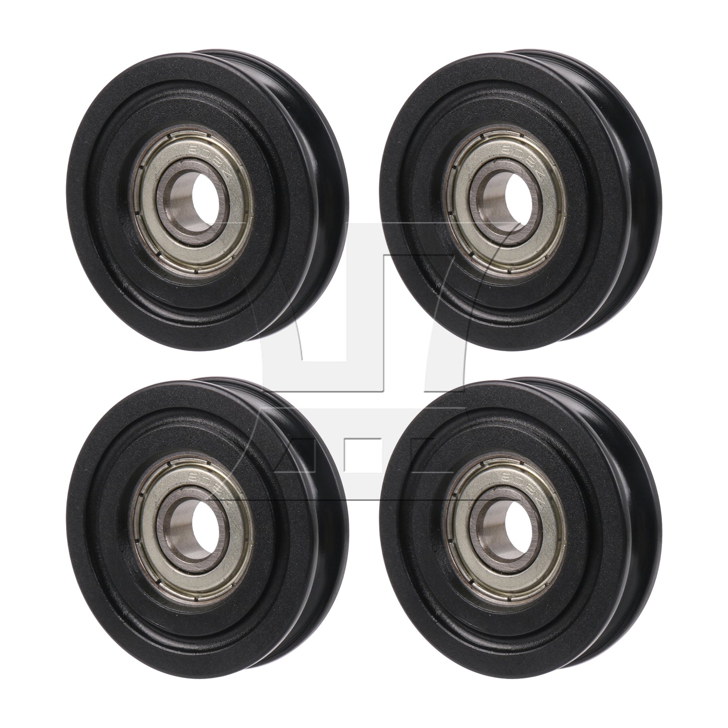 BQLZR U Type Groove Guide Pulley Wheel Bearing Door Window Roll 8x40x10mm