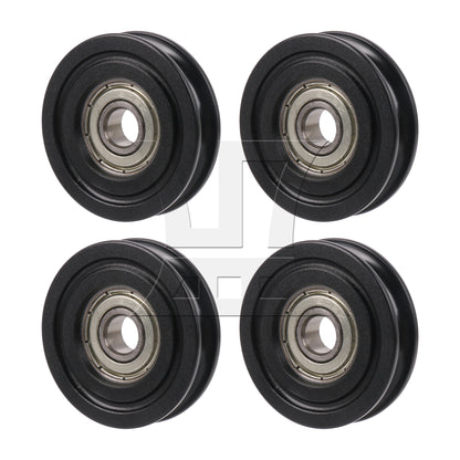 BQLZR U Type Groove Guide Pulley Wheel Bearing Door Window Roll 8x40x10mm