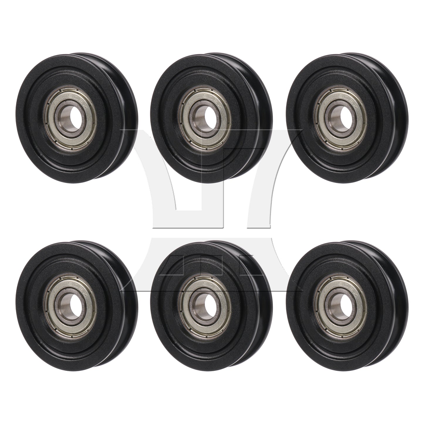 BQLZR U Type Groove Guide Pulley Wheel Bearing Door Window Roll 8x40x10mm