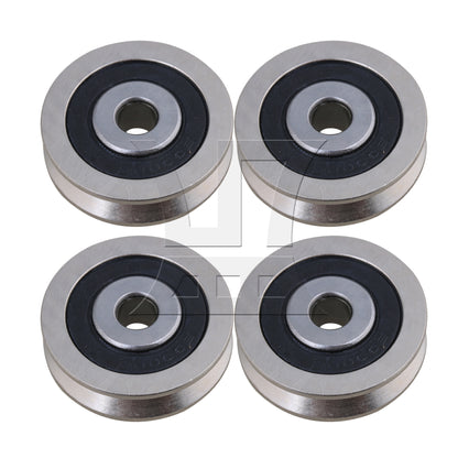 BQLZR  BQLZR 0.6x3x0.8cm V Shaped Guide Bearing Steel Sealed Ball Bearings Pulley