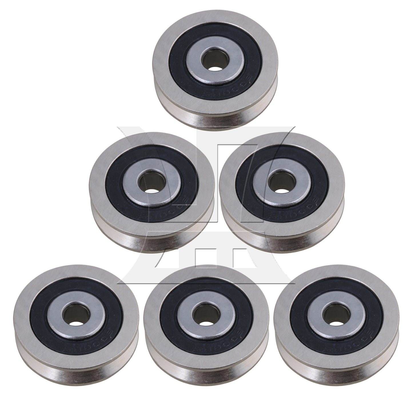 BQLZR  BQLZR 0.6x3x0.8cm V Shaped Guide Bearing Steel Sealed Ball Bearings Pulley