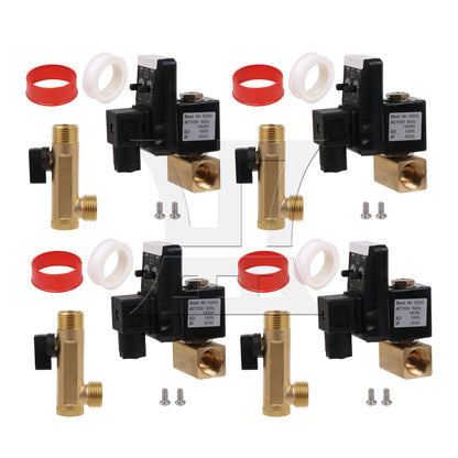 BQLZR  1/2inch AC110V Automatic Timed Water Drain Valve for Air Compressor