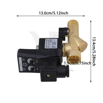 BQLZR  1/2inch AC110V Automatic Timed Water Drain Valve for Air Compressor