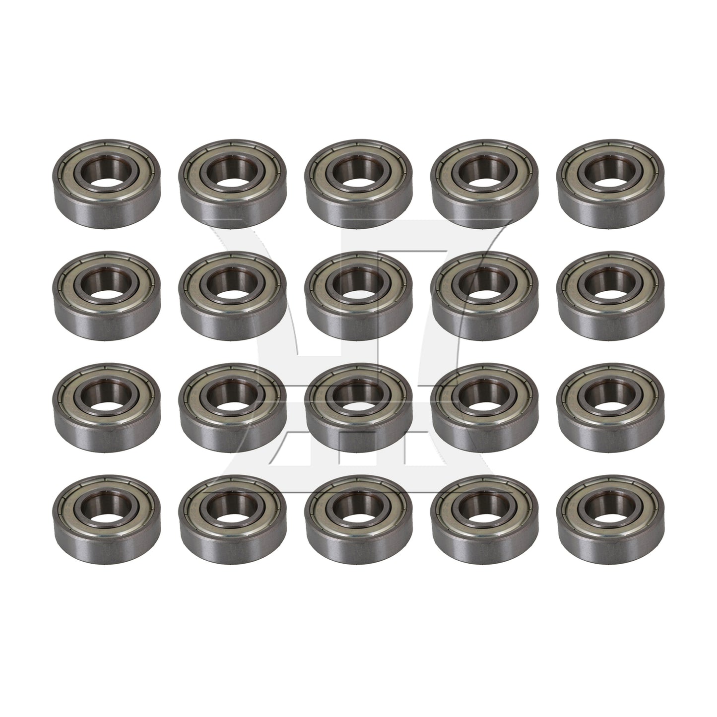 BQLZR Silver Steel Sealed 6001ZZ Deep Groove Roller Ball Bearings 12x28x8mm