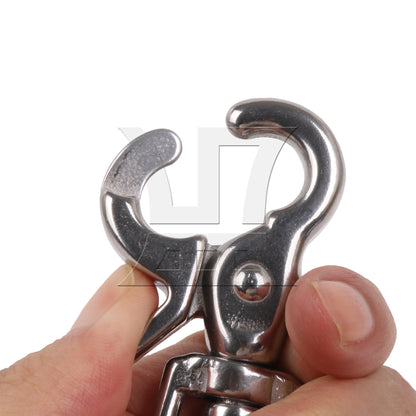 BQLZR  Silver Swivel Lobster Clasp Chain Snap Hook 304 Stainless Steel