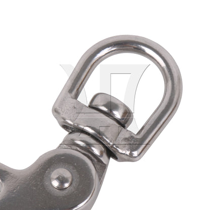 BQLZR  Silver Swivel Lobster Clasp Chain Snap Hook 304 Stainless Steel