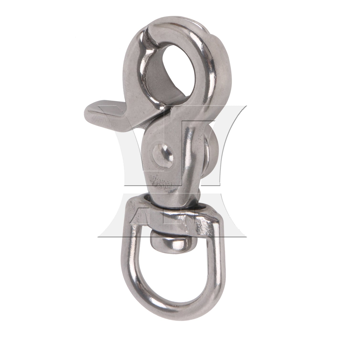 BQLZR  Silver Swivel Lobster Clasp Chain Snap Hook 304 Stainless Steel