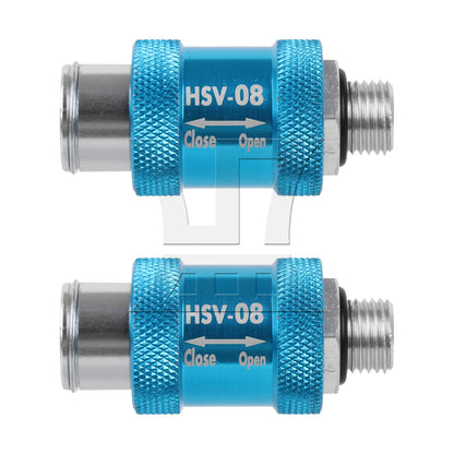 BQLZR Aluminum 1/4"Interface Pneumatic Flow Control Manual Hand Slide Valve
