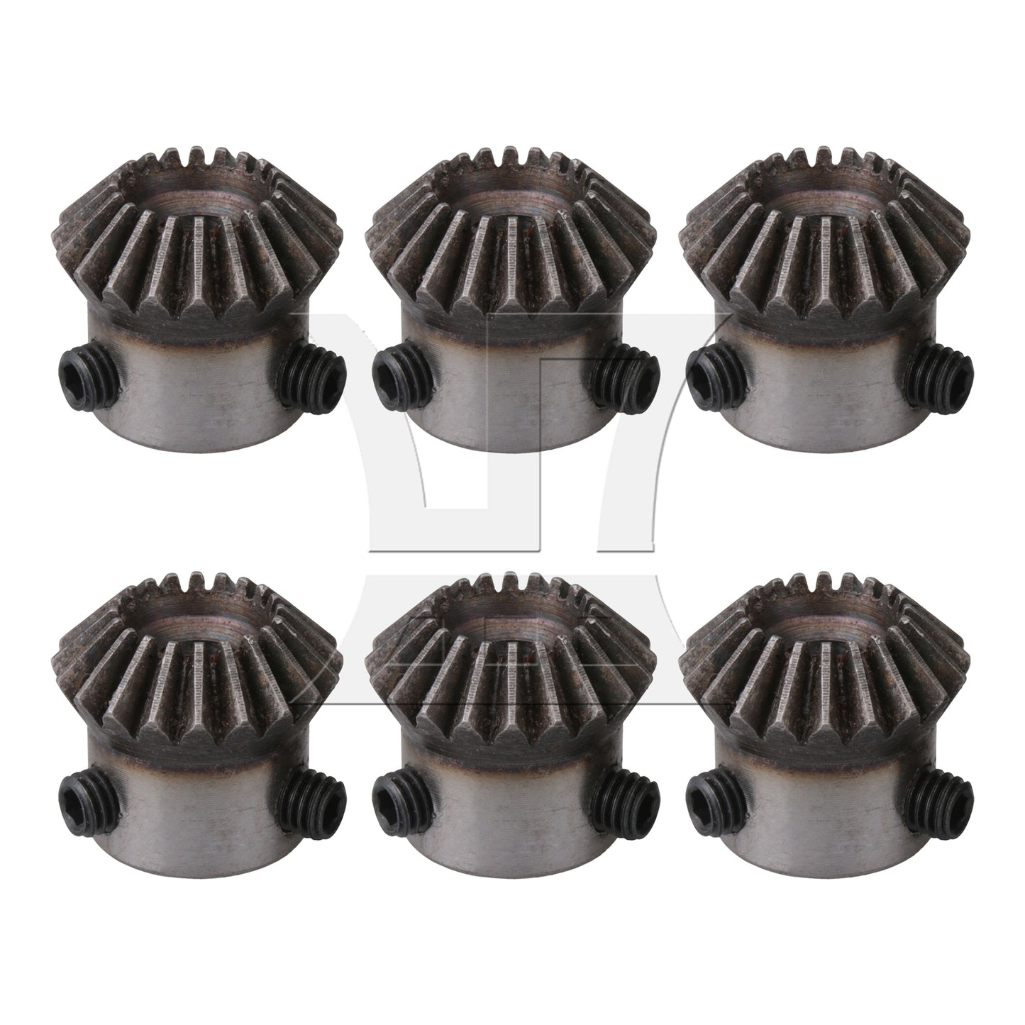 BQLZR  Module 1 Silver 6mm Dia Hole 20T 45 Steel Tapered Bevel Gear Wheel