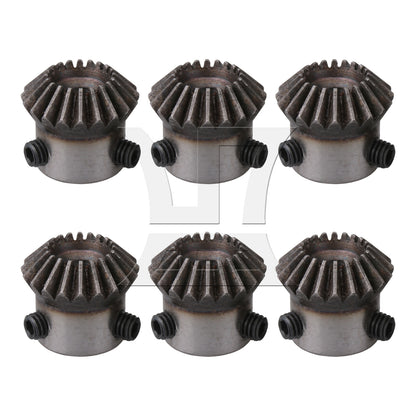 BQLZR  Module 1 Silver 6mm Dia Hole 20T 45 Steel Tapered Bevel Gear Wheel