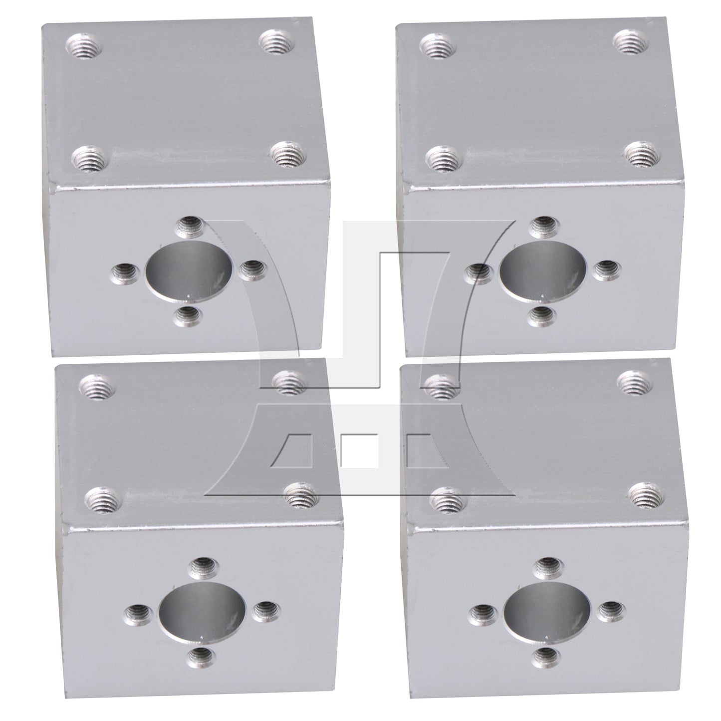 BQLZR 4 Pieces CNC Lathe Linear Motion Accessories Ballscrew Nut Bracket Holder