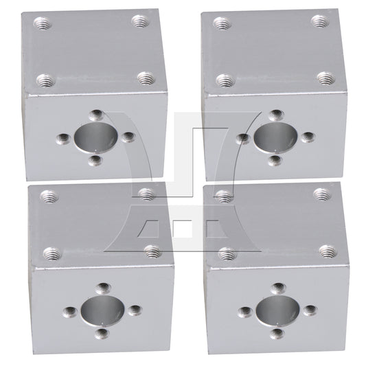 BQLZR 4 Pieces CNC Lathe Linear Motion Accessories Ballscrew Nut Bracket Holder
