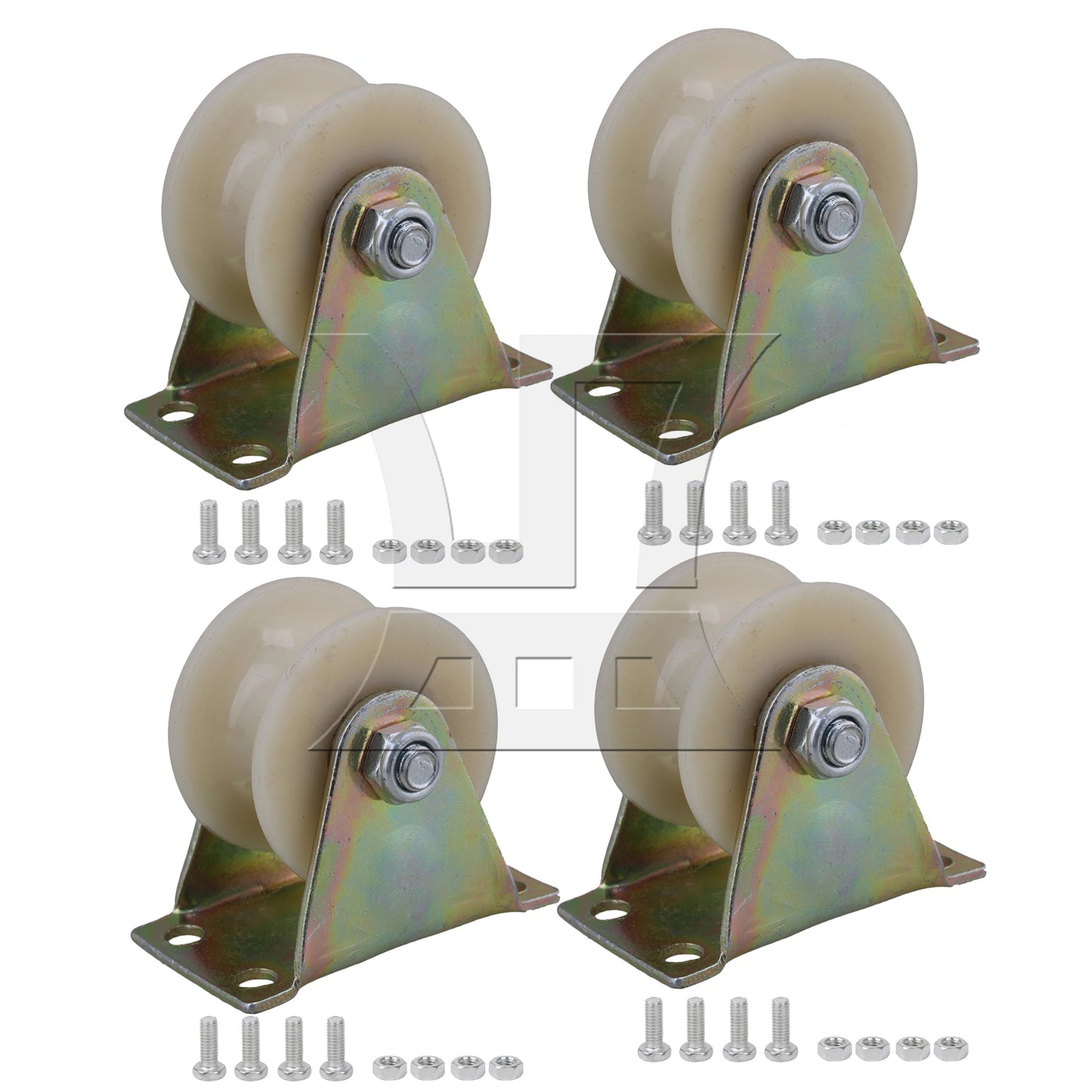 BQLZR M6 Fastener 6x25mm Hex Screws and Nuts for Track Pulleys Metal Silver