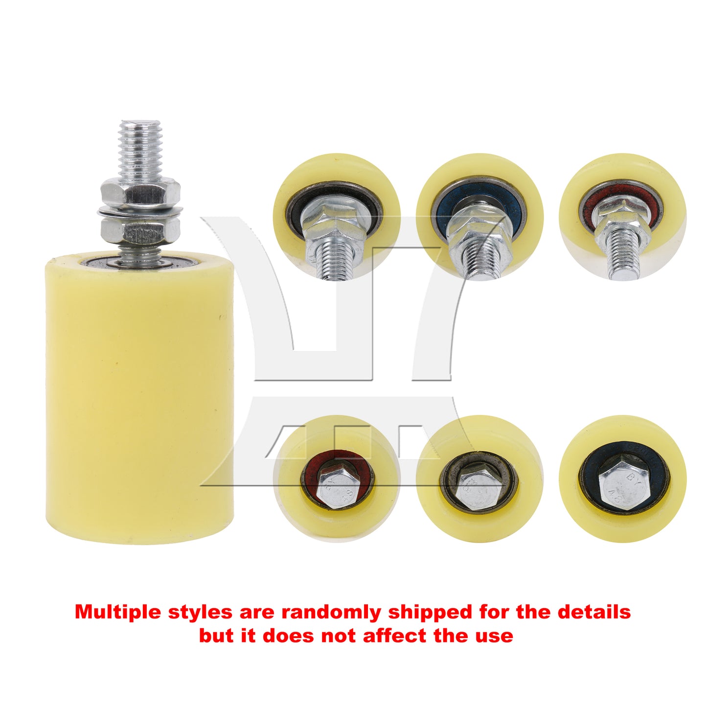 BQLZR 8 Pieces PP Steel Bearing Guiding Wheel for Electric Door Wheel 5x7cm