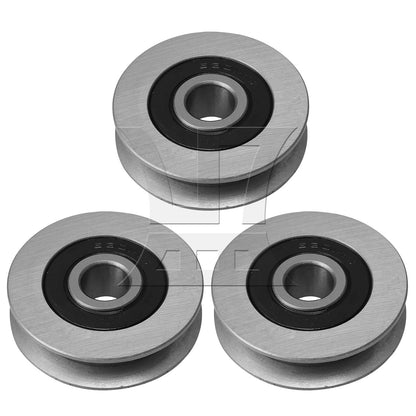 BQLZR 50x13mm U-Shape Groove Bearing Steel Cable Pulley Load-Bearing 512KG
