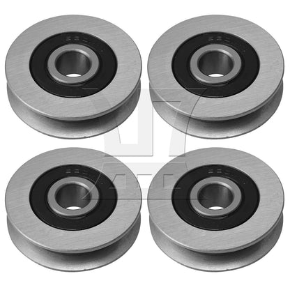 BQLZR 50x13mm U-Shape Groove Bearing Steel Cable Pulley Load-Bearing 512KG