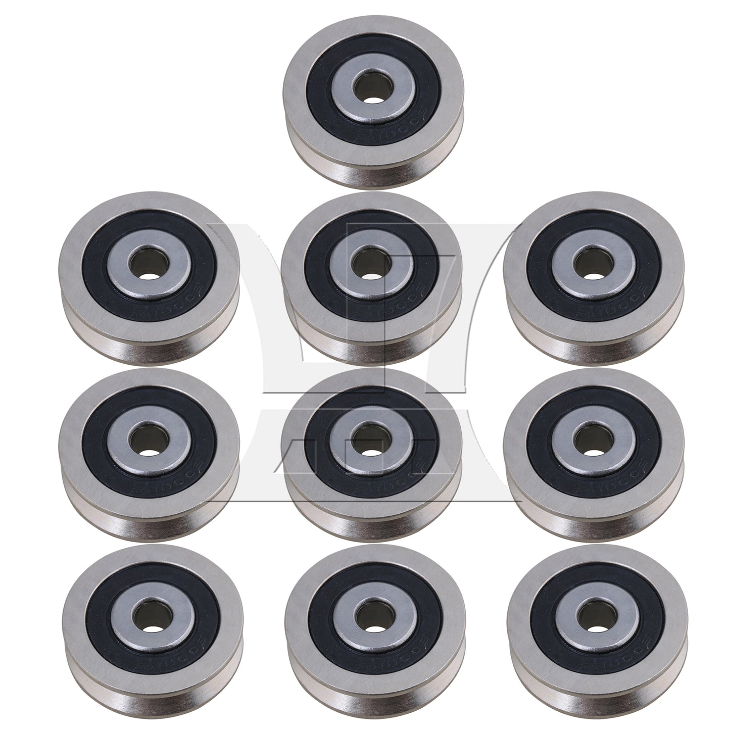 BQLZR  BQLZR 0.6x3x0.8cm V Shaped Guide Bearing Steel Sealed Ball Bearings Pulley