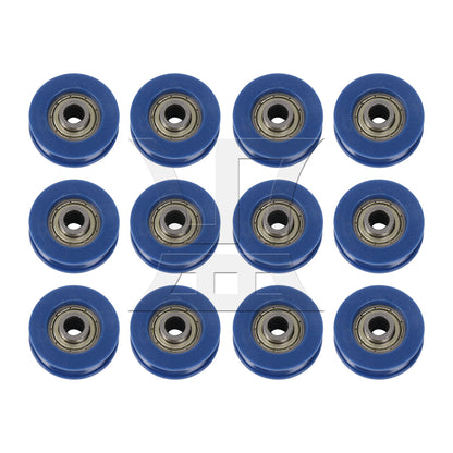 BQLZR 3mm Deep 625ZZ Guide Pulley Bearing Wheel 25.5x5x8.8mm