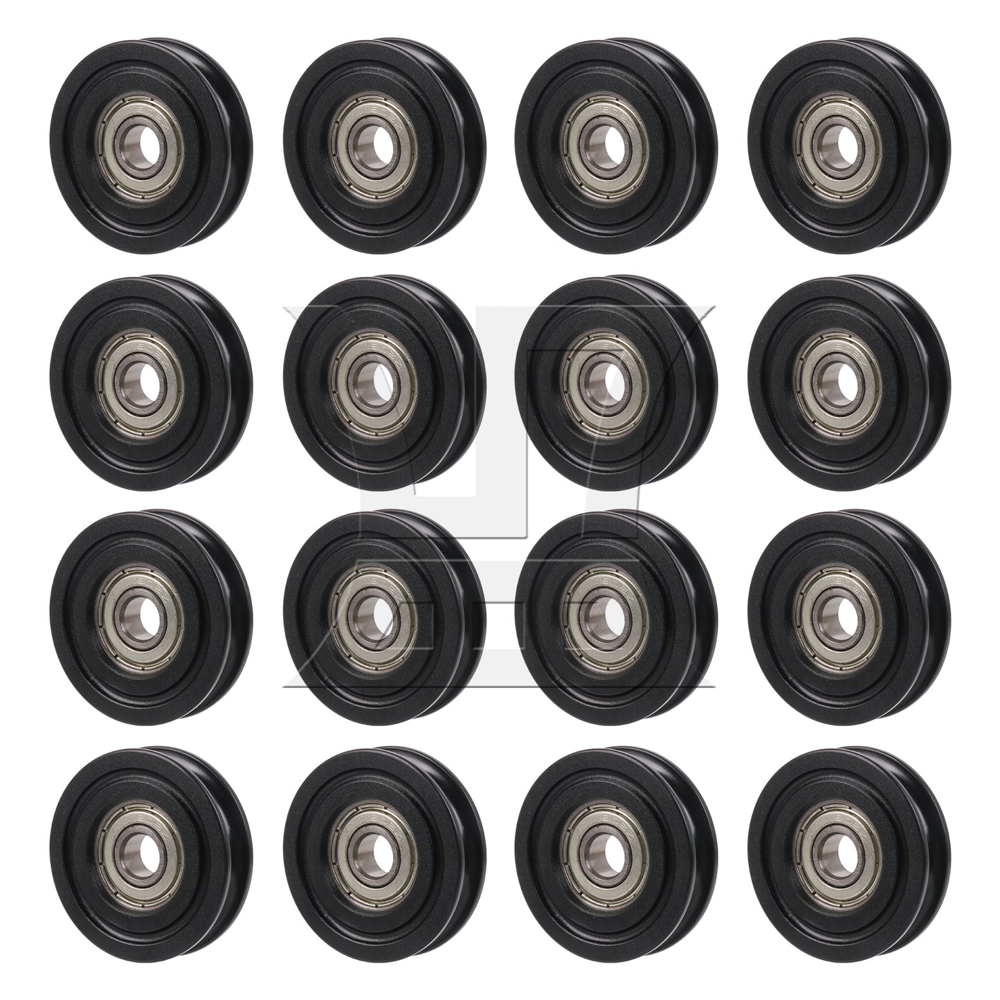 BQLZR U Type Groove Guide Pulley Wheel Bearing Door Window Roll 8x40x10mm