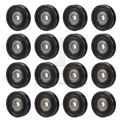 BQLZR U Type Groove Guide Pulley Wheel Bearing Door Window Roll 8x40x10mm