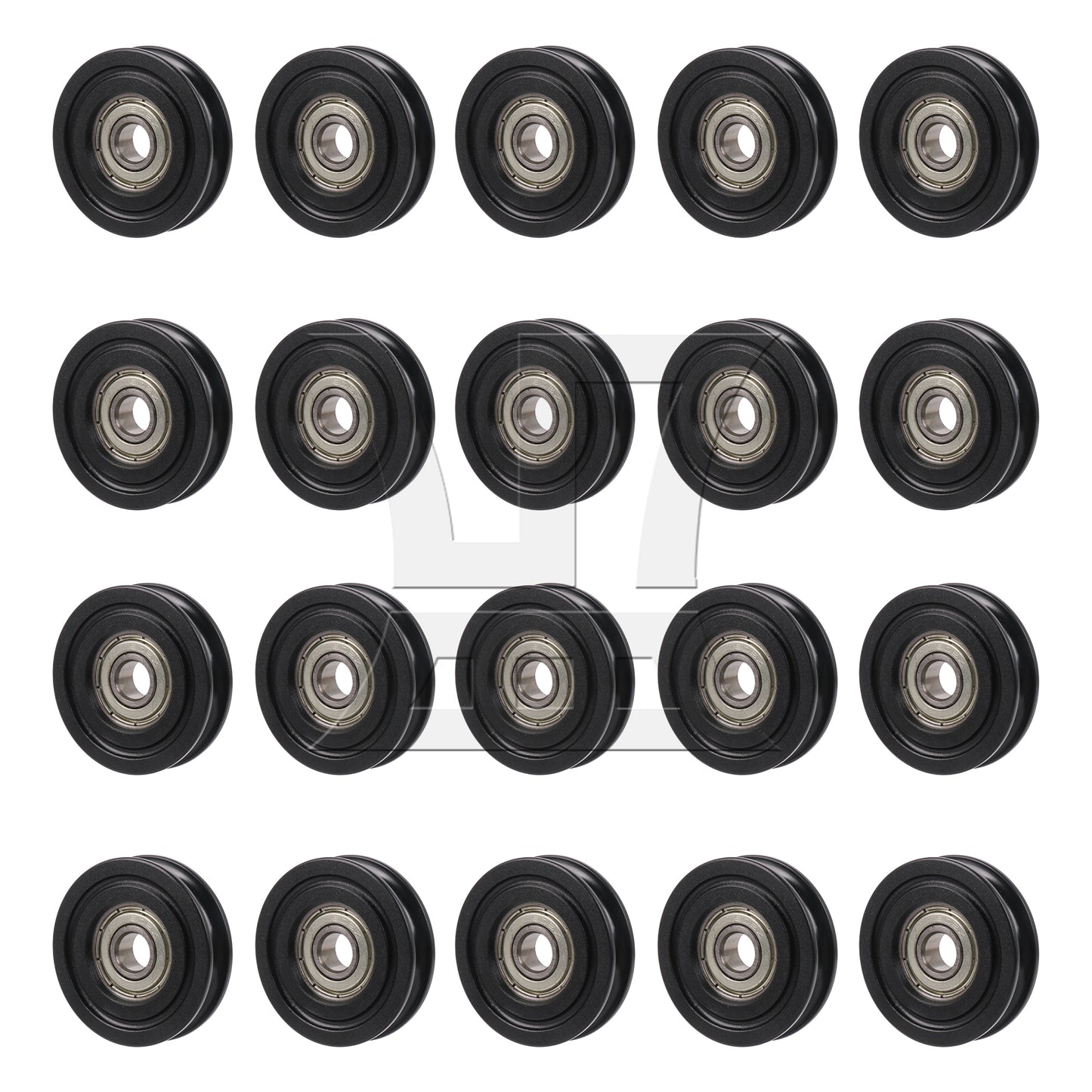 BQLZR U Type Groove Guide Pulley Wheel Bearing Door Window Roll 8x40x10mm