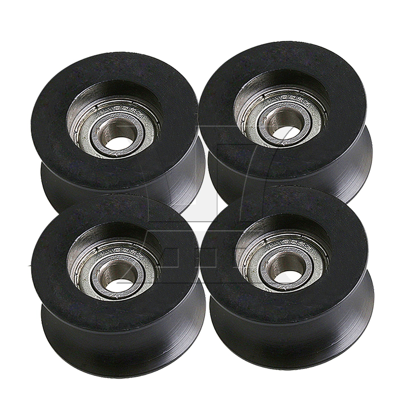 BQLZR Black U Type Groove Bearing Pulley Wheel Pulley 5x25x13mm for Window