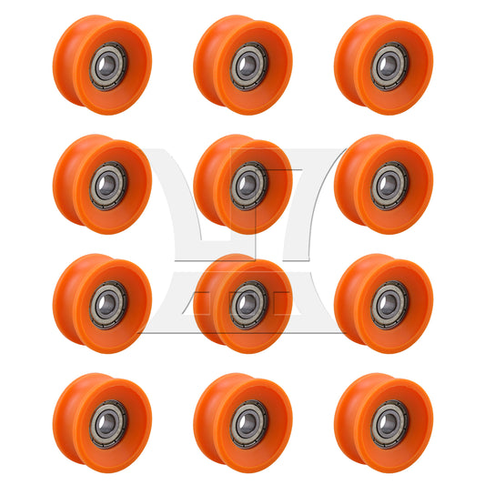 BQLZR 606ZZ U Type Groove Guide Pulley Wheel Bearing Door Window Roller
