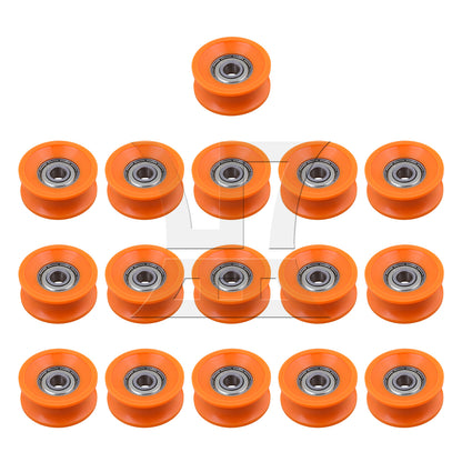 BQLZR 606ZZ U Type Groove Guide Pulley Wheel Bearing Door Window Roller