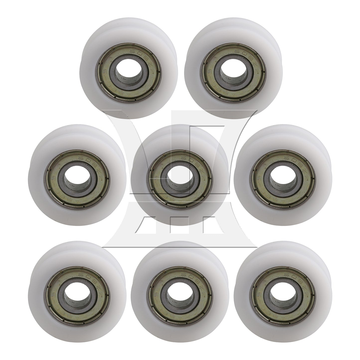 BQLZR  Bearing Pulley Guide Track Roller 0.31x1.18x0.39inch for Garage Door