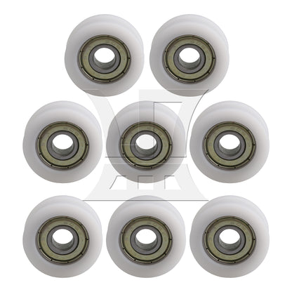 BQLZR  Bearing Pulley Guide Track Roller 0.31x1.18x0.39inch for Garage Door