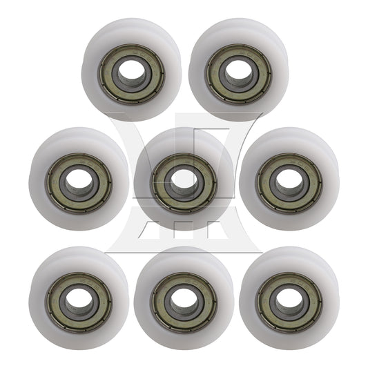 BQLZR  Bearing Pulley Guide Track Roller 0.31x1.18x0.39inch for Garage Door
