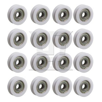 BQLZR  Bearing Pulley Guide Track Roller 0.31x1.18x0.39inch for Garage Door